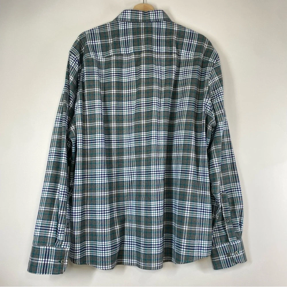 UNTUCKit Men's Quenterra Plaid Long Sleeve Button Down Shirt Size XXXL Green
